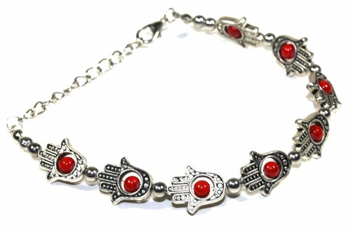 Bracelet main de Fatma — perles colorées – Fidussia