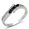 Bague rhodium — zircon AAA – Fidussia