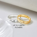 Bague fleurs de naissance — cadeau maman – Fidussia