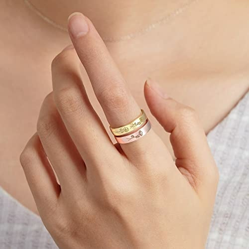 Bague fleurs de naissance — cadeau maman – Fidussia (4)