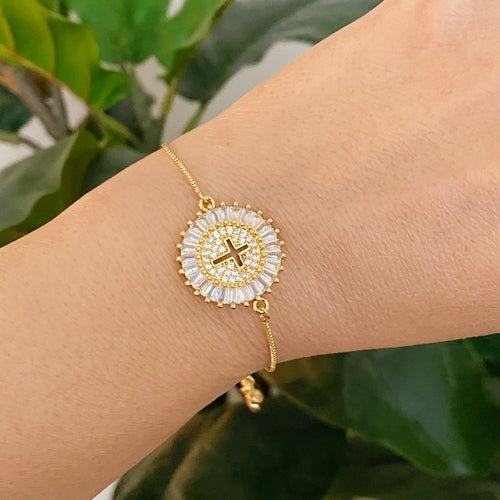Bracelet croix coulissante – Fidussia