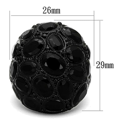 Bague ruthénium — pierre noire – Fidussia (2)