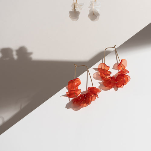 Boucles Leona — gouttes de corail – Fidussia