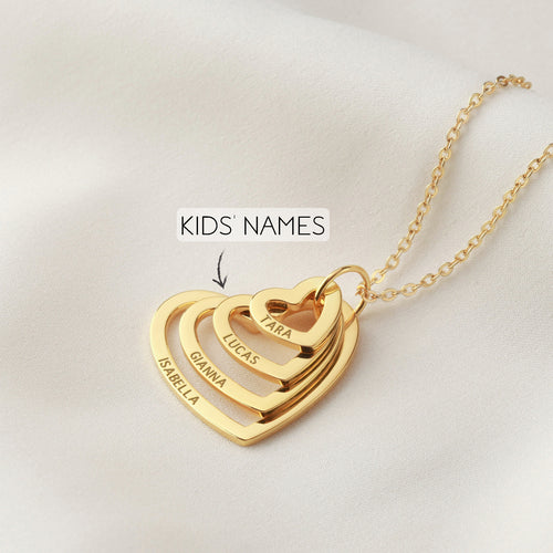 Collier cœur grand-maman — personnalisable – Fidussia