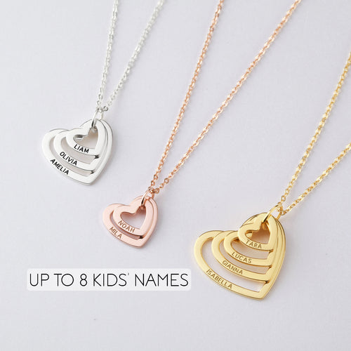 Collier cœur grand-maman — personnalisable – Fidussia (2)