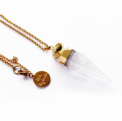 Collier quartz cristal — éclat pur – Fidussia (3)